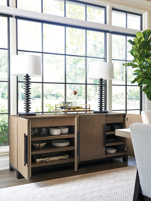 Lexington Covington Buffet - Elegant Storage Solution With Adjustable Shelves And Soft-close Drawers, 74" Wide Senegal  416-852