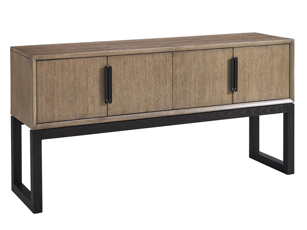 Lexington Tavola Sideboard - Stylish Storage Solution In Warm Taupe With Deep Espresso Accents For Modern Homes Senegal  416-869