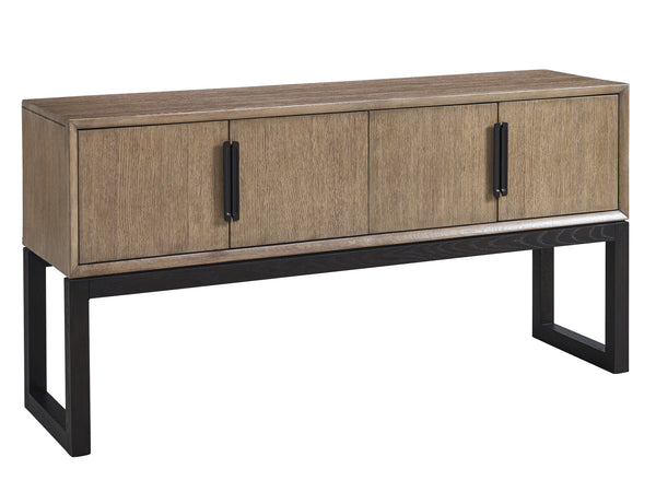 Lexington Tavola Sideboard - Stylish Storage Solution In Warm Taupe With Deep Espresso Accents For Modern Homes Senegal  416-869