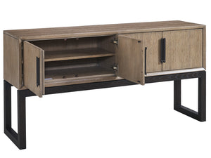 Lexington Tavola Sideboard - Stylish Storage Solution In Warm Taupe With Deep Espresso Accents For Modern Homes Senegal  416-869