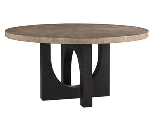 Lexington Regent Round Dining Table - Contemporary Quartered White Oak Design With U-shaped Base And Rich Finish Senegal  416-875c