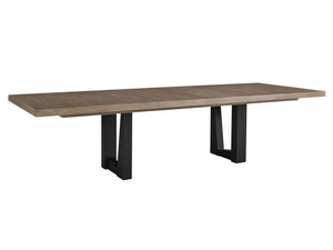 Lexington Wellesley Rectangular Dining Table - Contemporary White Oak Design With Asymmetrical Base & Elegance Senegal  416-877