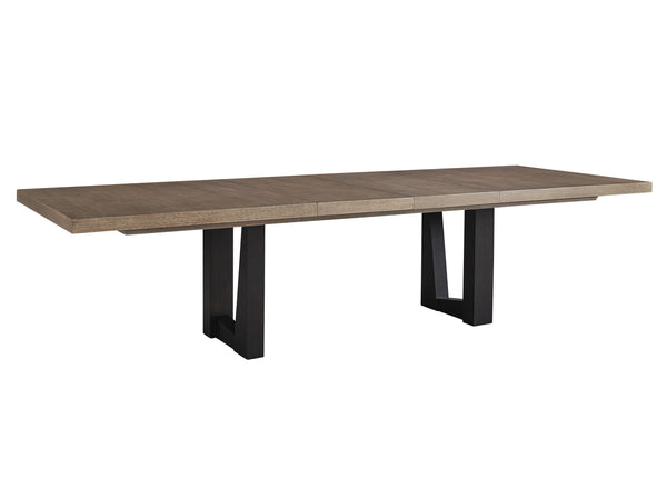 Lexington Wellesley Rectangular Dining Table - Contemporary White Oak Design With Asymmetrical Base & Elegance Senegal  416-877