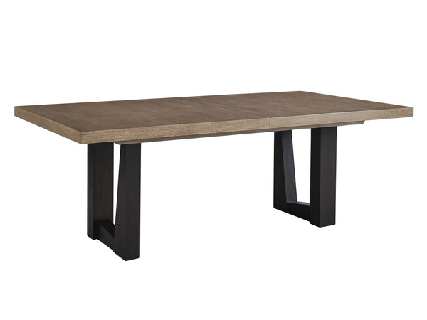 Lexington Wellesley Rectangular Dining Table - Contemporary White Oak Design With Asymmetrical Base & Elegance Senegal  416-877