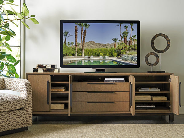 Lexington Monrovia Media Console - Stylish Storage Solution With Adjustable Shelves And Open Compartments Senegal  416-907