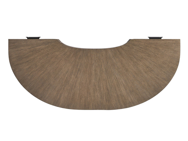 Lexington Henley Writing Desk - Elegant Curved Design With Radial Veneer Top And 3 Full-extension Drawers Senegal  416-933