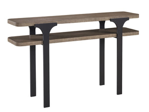 Lexington Kenya Console Table - Contemporary Design With Dual Tiers, Sleek Metal Legs, And Warm Taupe Finish Senegal  416-967