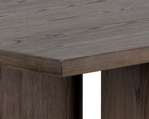 Sunpan Giulietta Dining Table - Stylish Mid-Century Design with Unique Angular Legs and Natural Wood Character Rectangular - 90.5W x 39.5D x 30.25H