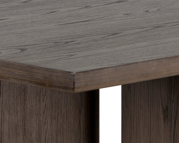 Sunpan Giulietta Dining Table - Stylish Mid-Century Design with Unique Angular Legs and Natural Wood Character Rectangular - 90.5W x 39.5D x 30.25H