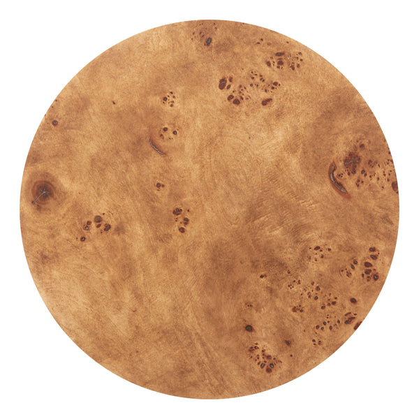 Zuo Modern Adna Side Table In Brown - Modern Elegance With Durable Burl Veneer & Hammered Steel Design Brown Mdf,Steel 110750-zuo-modern