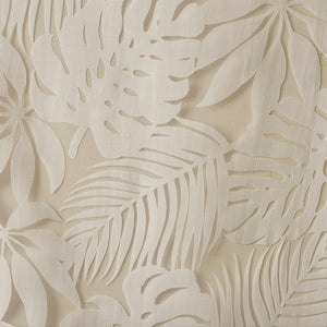 English Elm Palm Leilani Palm Leaf Sheer Curtain 50x84 OEKO-TEX Burnout Design Antique Silver Grommet Top Multicolor 3.15 L x 9.84 W x 4.69 H B03598317