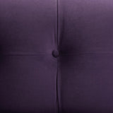 English Elm Jack 84" Modern Tuxedo Tufted Sofa, Purple Velvet