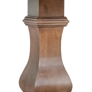 English Elm Christopher Knight Home® - Oval Rustic Walnut Extension Dining Table - Eco-Friendly Rubberwood, Elegant Pedestal Base & Leaf N771P355872T_N771P355873T