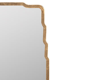 Cooper Classics Landen Antique Gold Leaf Rectangular Wall Mirror for Entryway or Bedroom Decor 41773