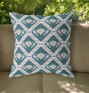 Homeroots 20"X20" Dark Green Yellow Gray Zippered Suede Geometric Throw Pillow   417771