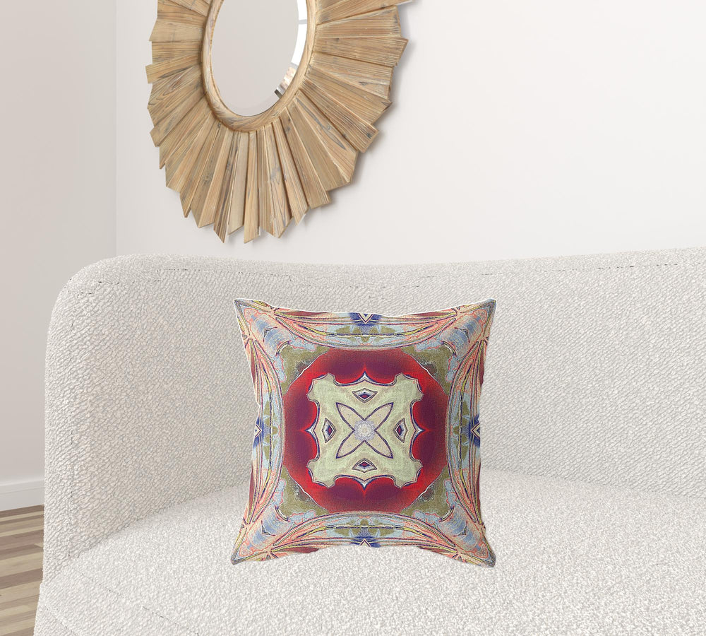 Homeroots 5" X 20" Gray Geometric Indoor Outdoor Throw Pillow   417882