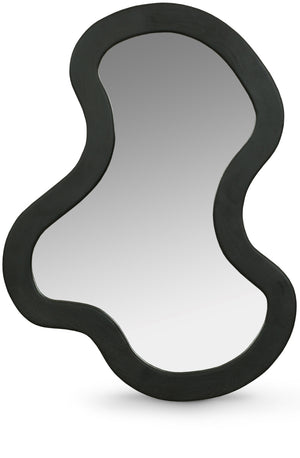 Oblique Black Mirror 417Black-38M Meridian Furniture