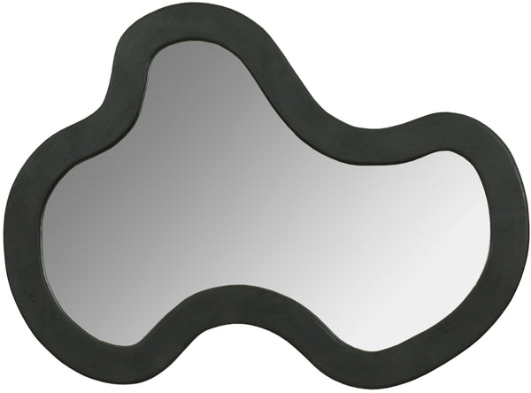 Oblique Black Mirror 417Black-38M Meridian Furniture