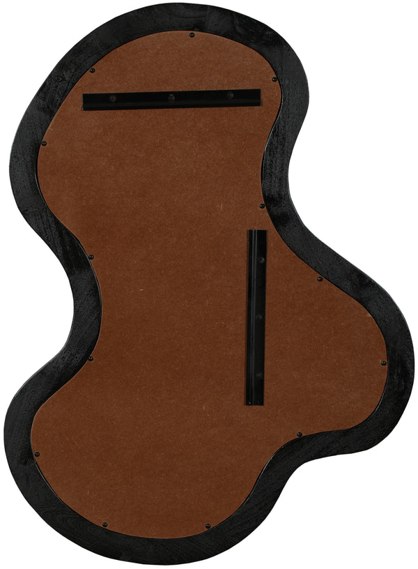 Oblique Black Mirror 417Black-38M Meridian Furniture