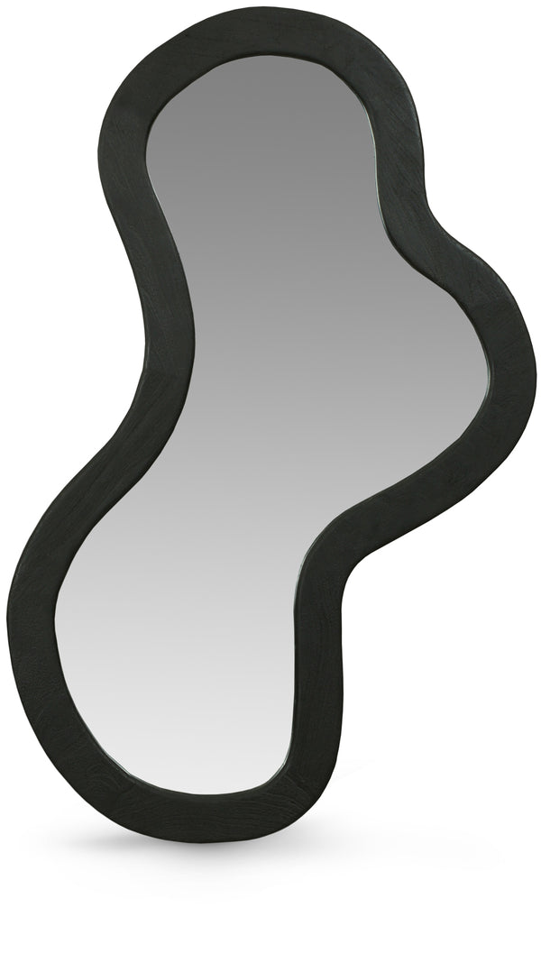 Oblique Black Mirror 417Black-48M Meridian Furniture