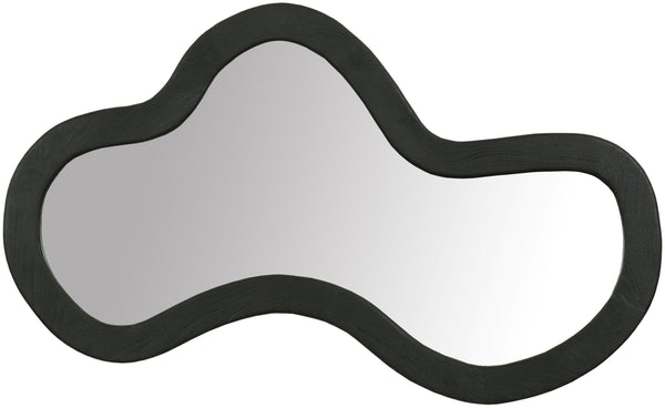 Oblique Black Mirror 417Black-48M Meridian Furniture