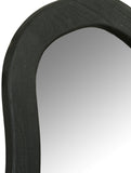 Oblique Black Mirror 417Black-48M Meridian Furniture