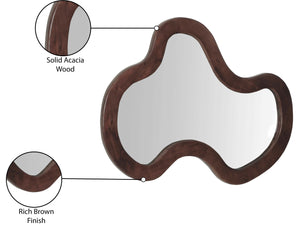 Oblique Brown Mirror 417Brown-38M Meridian Furniture