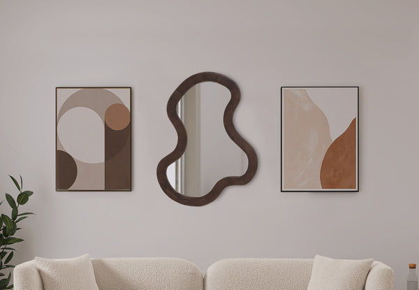 Oblique Brown Mirror 417Brown-38M Meridian Furniture