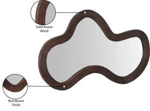 Oblique Brown Mirror 417Brown-48M Meridian Furniture