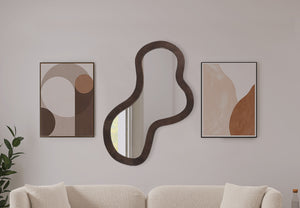 Oblique Brown Mirror 417Brown-48M Meridian Furniture