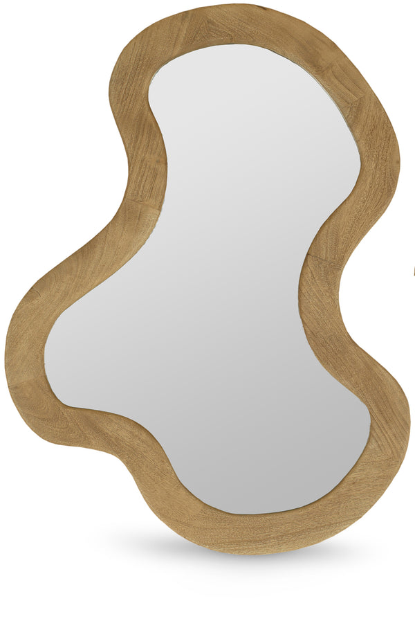 Oblique Oak Mirror 417Oak-38M Meridian Furniture