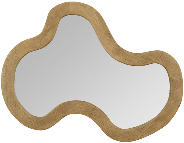 Oblique Oak Mirror 417Oak-38M Meridian Furniture