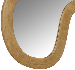 Oblique Oak Mirror 417Oak-38M Meridian Furniture
