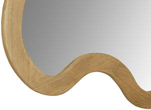 Oblique Oak Mirror 417Oak-48M Meridian Furniture