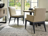 Lexington Murano Upholstered Side Chair - Luxurious Linen Fabric, Elegant Espresso Base, Contemporary Design Tunis  417-880-01