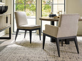 Lexington Murano Upholstered Side Chair - Luxurious Linen Fabric, Elegant Espresso Base, Contemporary Design Tunis  417-880-40