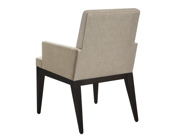 Lexington Murano Upholstered Arm Chair - Elegant Contemporary Design With Rich Earthy Tones And Wood Accents Tunis  417-881-01