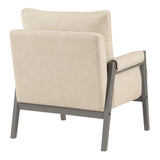 OSP Home Furnishings Amari Wood Frame Armchair Linen