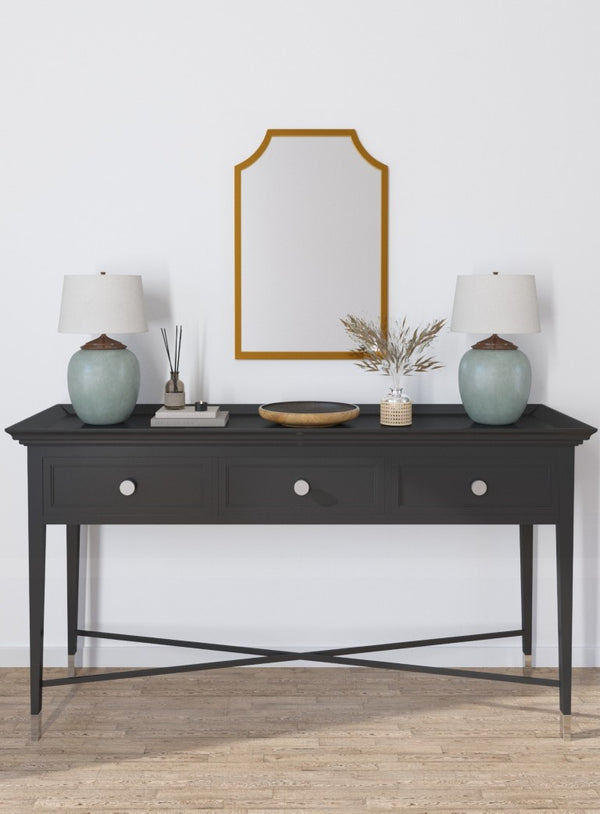 Cooper Classics Simone Rectangular Wall Mirror with Genuine Gold Leaf Frame for Entryways and Living Rooms Gold 41825
