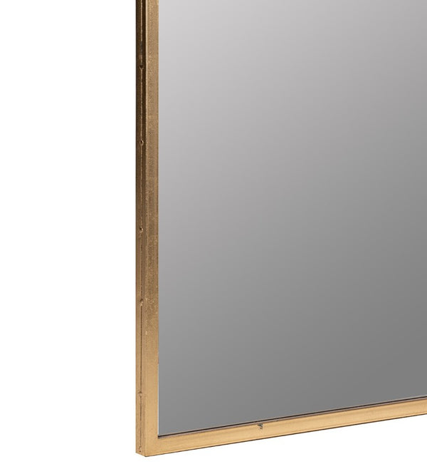 Cooper Classics Simone Rectangular Wall Mirror with Genuine Gold Leaf Frame for Entryways and Living Rooms Gold 41825