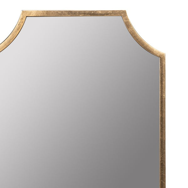 Cooper Classics Simone Rectangular Wall Mirror with Genuine Gold Leaf Frame for Entryways and Living Rooms Gold 41825