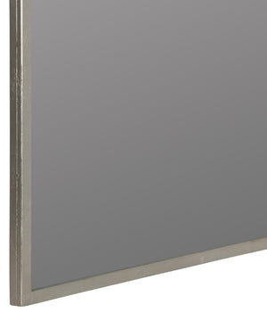Cooper Classics Simone Rectangular Wall Mirror with Genuine Gold Leaf Frame for Entryways and Living Rooms Silver 41826