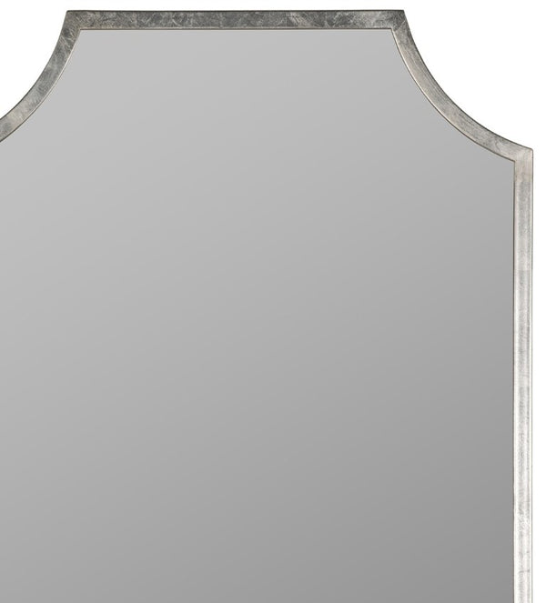 Cooper Classics Simone Rectangular Wall Mirror with Genuine Gold Leaf Frame for Entryways and Living Rooms Silver 41826