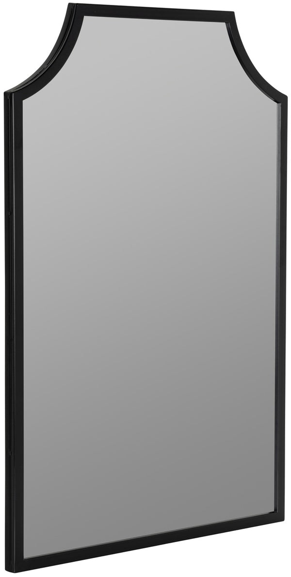 Cooper Classics Simone Rectangular Wall Mirror with Genuine Gold Leaf Frame for Entryways and Living Rooms Black 41827