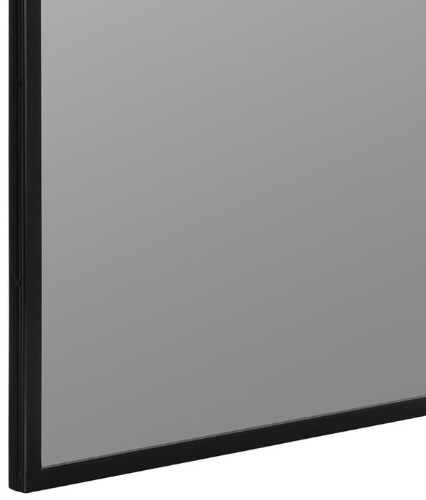 Cooper Classics Simone Rectangular Wall Mirror with Genuine Gold Leaf Frame for Entryways and Living Rooms Black 41827
