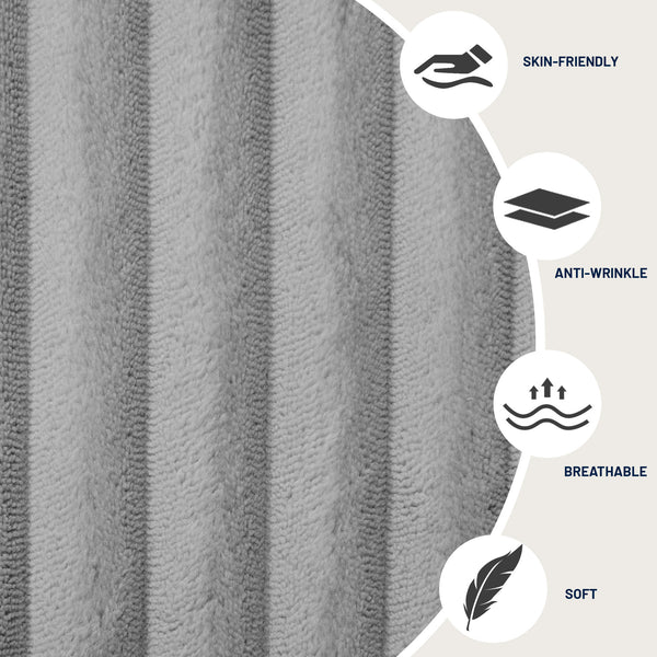 English Elm Modular U-Shaped Sectional Sofa - 4-Seater Chaise Lounge In Gray Corduroy, Customizable Comfort & Style W3276S00007