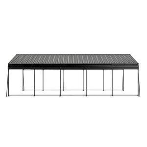 English Elm Campcraft Double Vehicle Steel Carport Uv Protected Snow Rated Outdoor Shelter W1598S00025