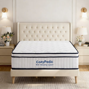 English Elm 12 Inch Queen Hybrid Mattress Memory Foam Pocket Springs Medium Firm Cooling W2699P399182