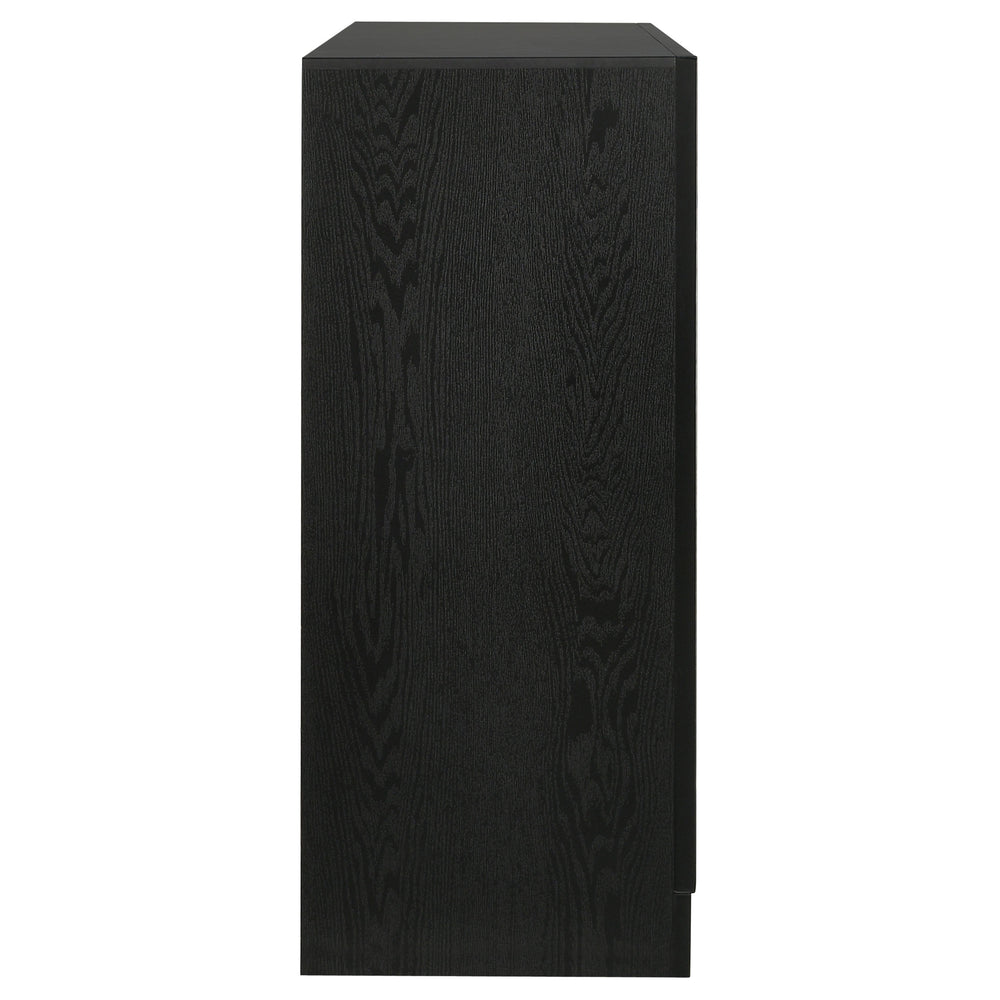 English Elm Annie 9-Drawer Dresser With Crystal-Like Fronts & Soft Wood-Grain Finish For Glamorous Bedrooms B062P378344