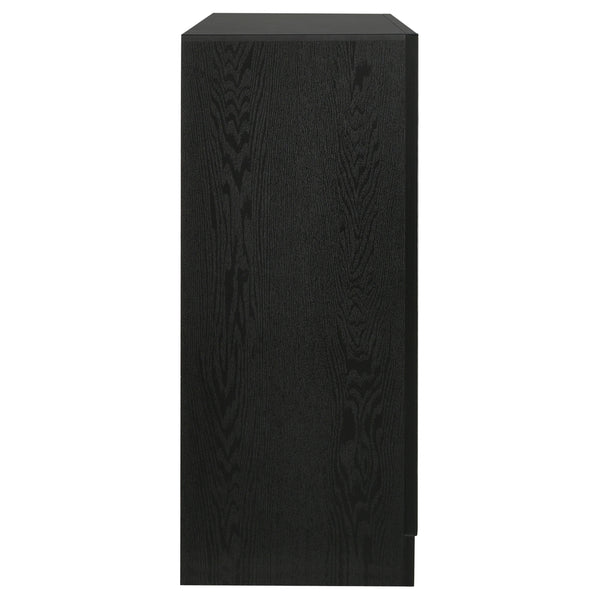 English Elm Annie 9-Drawer Dresser With Crystal-Like Fronts & Soft Wood-Grain Finish For Glamorous Bedrooms B062P378344